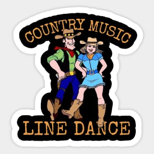 country music line dancing Sticker